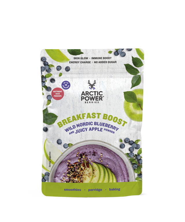Arctic Power Berries Wild Nordic Blueberry and Apple Powder, 70gr