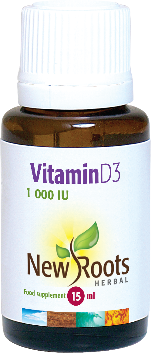 New Roots Herbal Vitamin D3 1000iu, 15ml