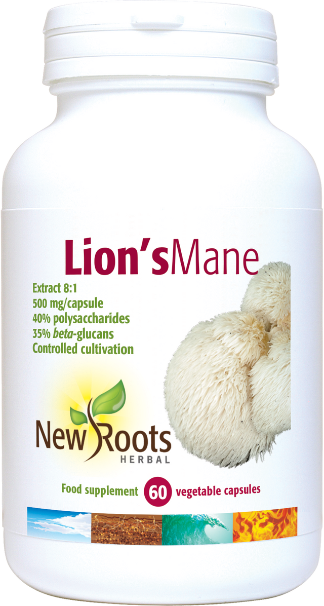 New Roots Herbal Lion's Mane,  60 Capsules