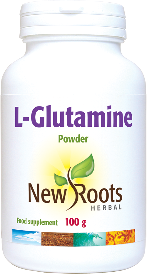 New Roots Herbal L-Glutamine,  100gr