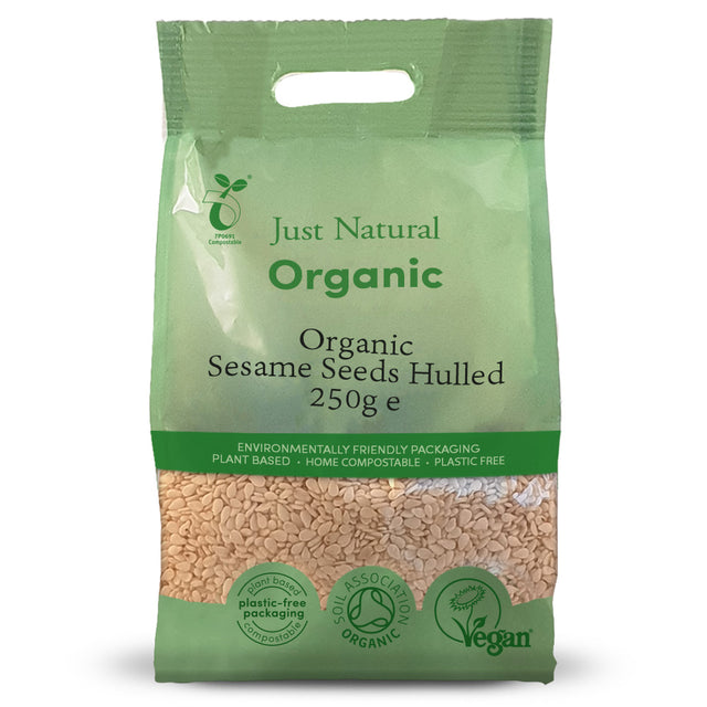 Just Natural Organic Sesame Seeds Hulled, 250gr