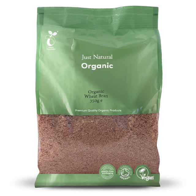Just Natural Organic Wheat Bran,  350gr