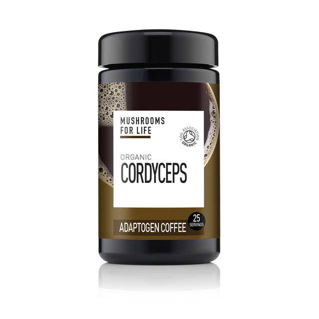 Mushrooms For Life Organic Cordyceps - Adaptogen Coffee, 75gr
