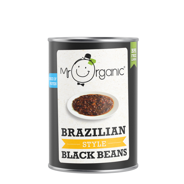 Mr Organic Brazilian Black Beans,  400gr
