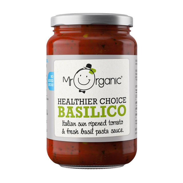 Mr Organic Healthier Choice Basilico Pasta Sauce,  660gr