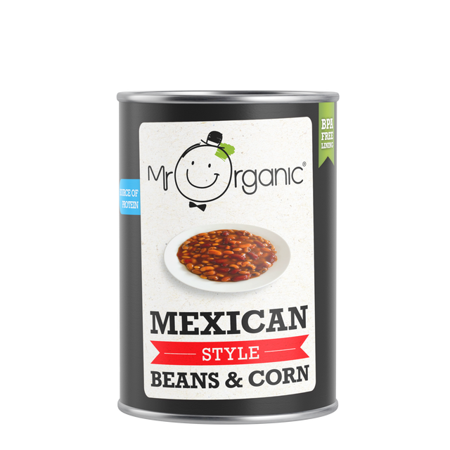 Mr Organic Mexican Beans & Corn, 400gr