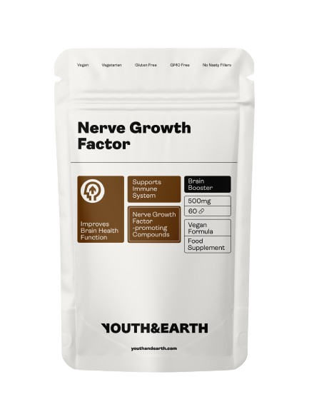 Youth & Earth Nerve Growth Factor 500mg, 60 Capsules