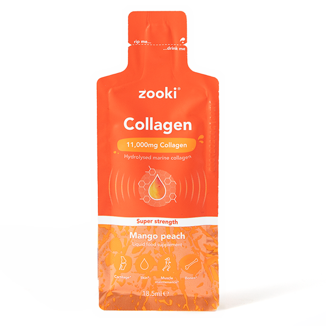 Zooki Collagen Super Strength 11,000mg, Mango Peach - 1 x 18.5ml