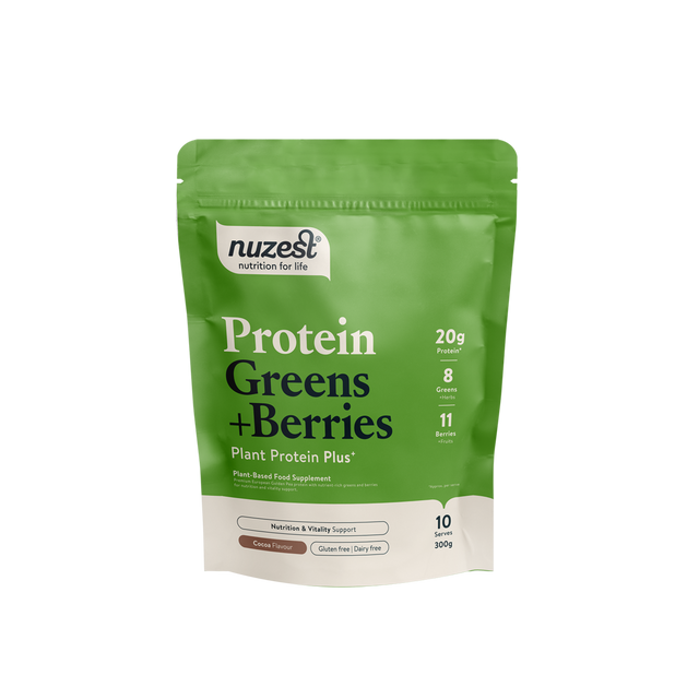 Nuzest Protein Greens + Berries- Cocoa,  300gr
