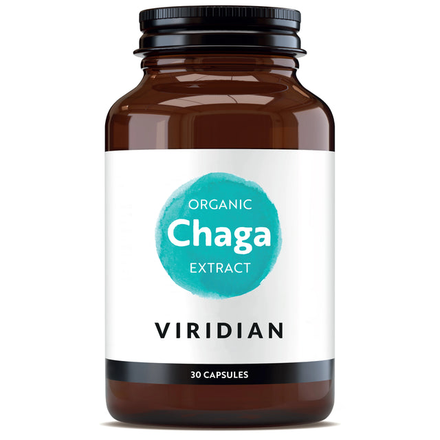 Viridian Organic Chaga Extract,  30 Capsules
