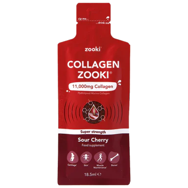 Zooki Collagen Super Strength 11,000mg- Sour Cherry, 1 x 18.5ml