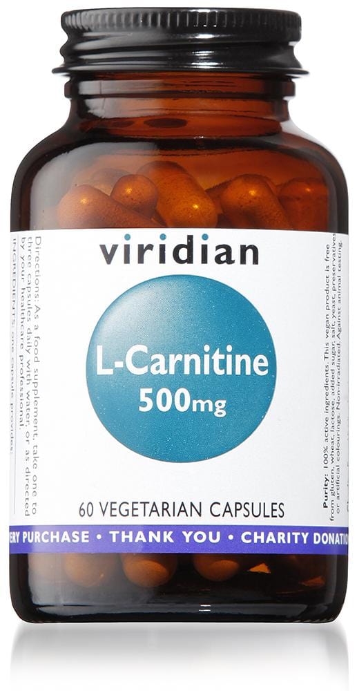 Viridian L-Carnitine, 500mg, 60 VCapsules