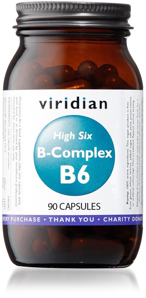 Viridian High Six B-Complex B6, 90 VCapsules
