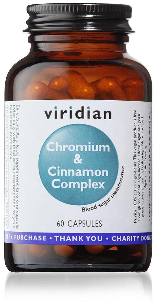 Viridian Chromium & Cinnamon Complex,  60 VCapsules