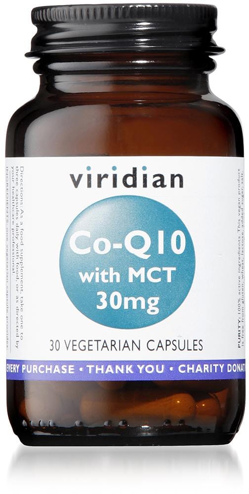 Viridian Co-Q10 with MCT, 30mg, 30 VCapsules