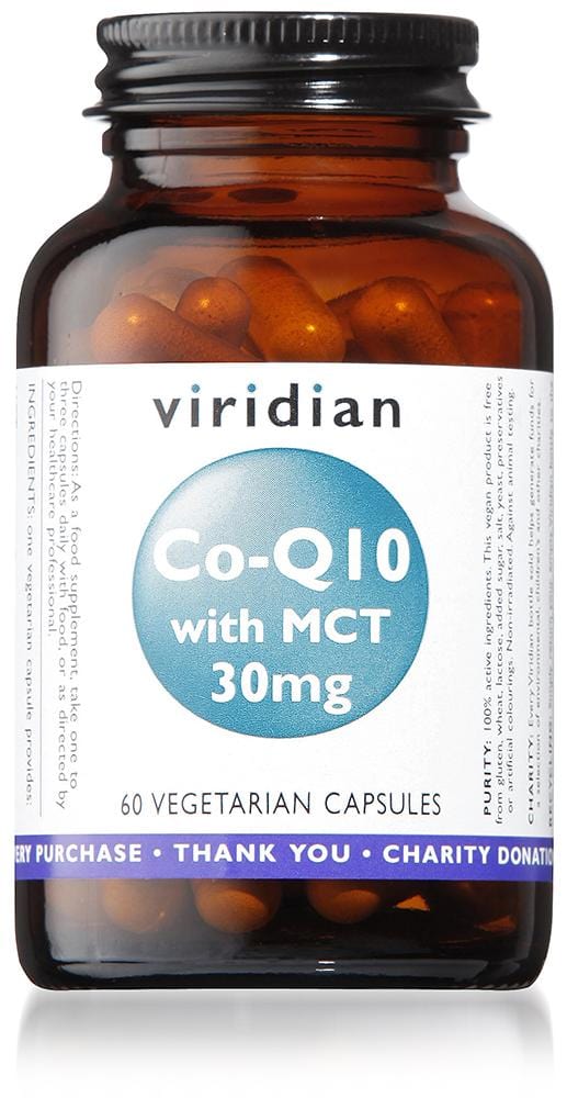Viridian Co-Enzyme Q10 with MCT, 30mg, 60 VCapsules