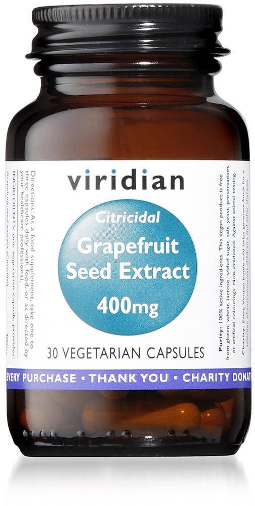 Viridian Grapefruit Seed Extract, 400mg, 30 Capsules