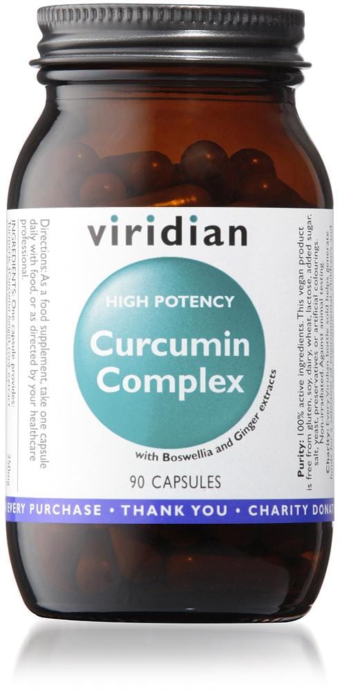 Viridian Curcumin Complex High Potency, 90 Capsules