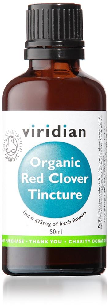Viridian 100% Organic Red Clover Tincture, 50ml