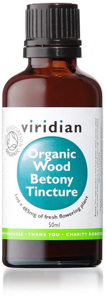 Viridian 100% Organic Wood Betony Tincture, 50ml