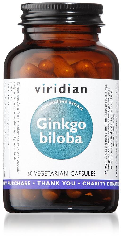 Viridian Ginkgo Biloba Leaf Extract, 60 VCapsules