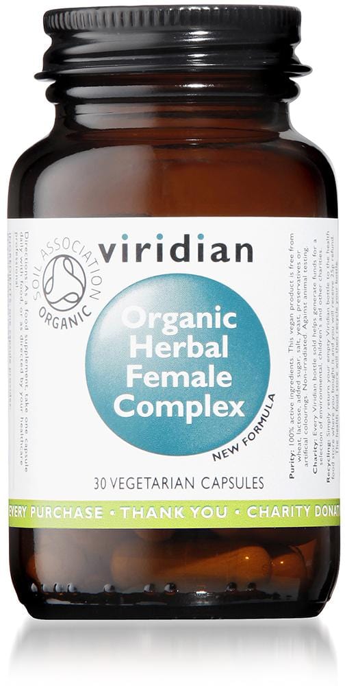 Viridian Organic Herbal Female Complex, 30 VCapsules