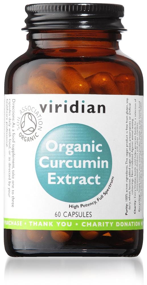 Viridian Organic Curcumin Extract, 60 Capsules