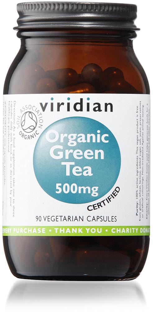 Viridian Organic Green Tea , 500mg, 90 VCapsules