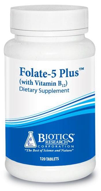 Biotics Research Folate-5 Plus, 120Tabs