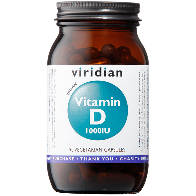 Viridian Vitamin D 1000iu, 90 VCapsules