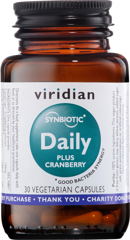 Viridian Synbiotic Daily Plus Cranberry, 30 VCapsules