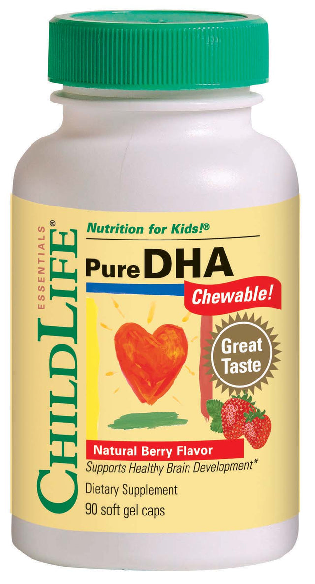 ChildLife Essentials Pure DHA-  Berry Flavour, 90 Soft Gels
