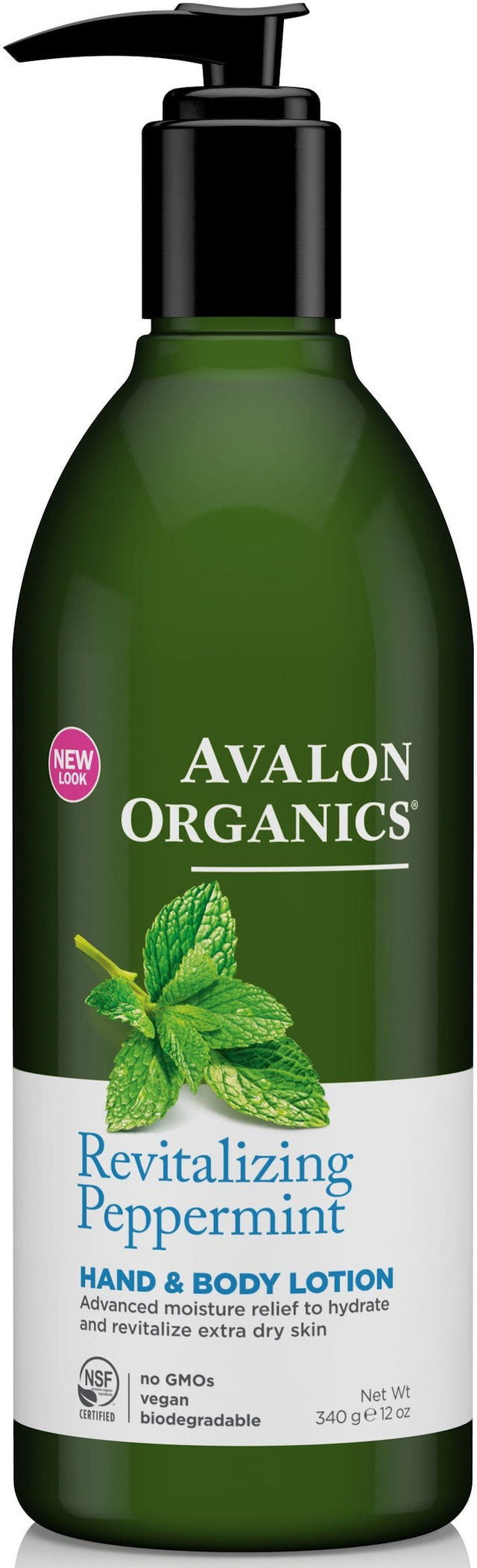 Avalon Organics Peppermint Hand & Body Lotion, 350ml