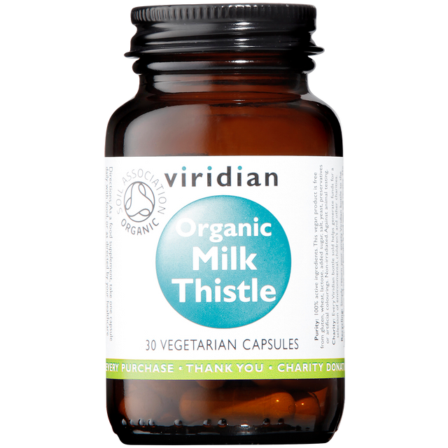 Viridian Milk Thistle Organic, 30 Capsules