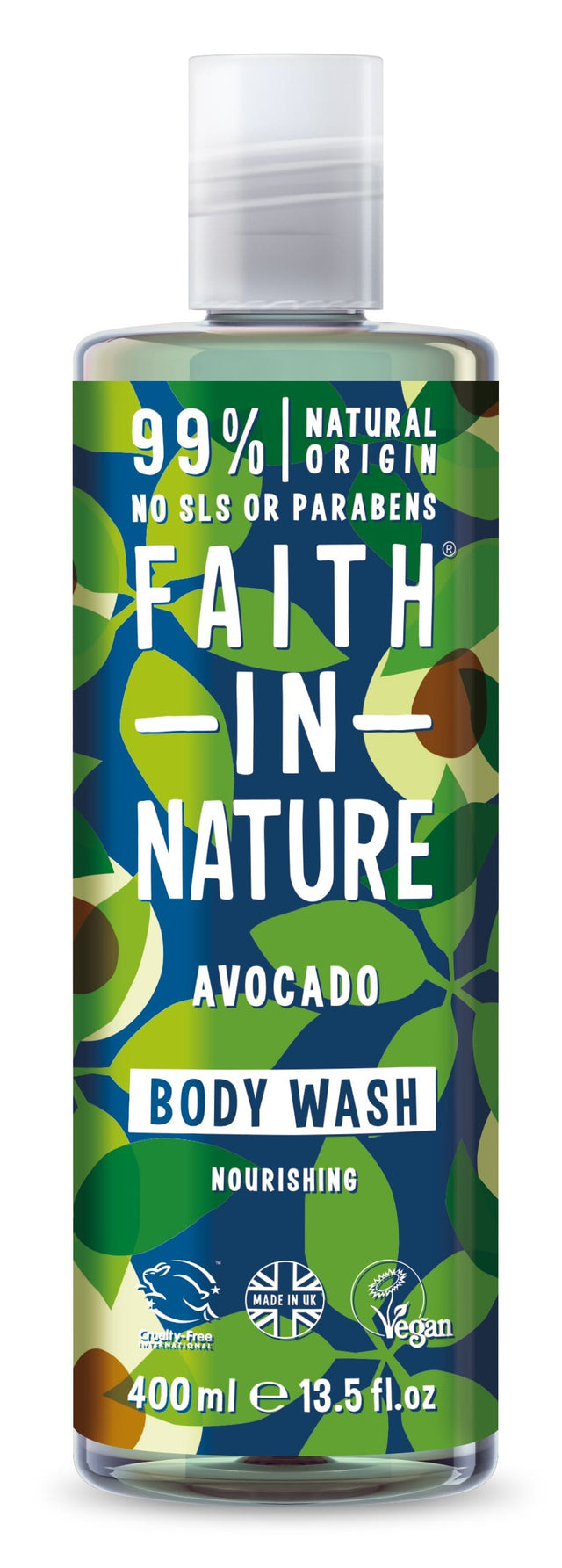 Faith in Nature Avocado Body Wash, 400ml