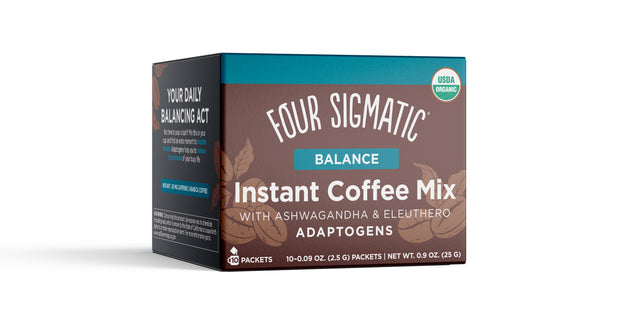 Four Sigmatic Adaptogen Coffee With Ashwagandha- Balance, 10 Sachets