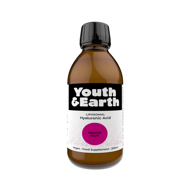Youth & Earth Liposomal Hyaluronic Acid 100mg, Dragonfruit 250ml