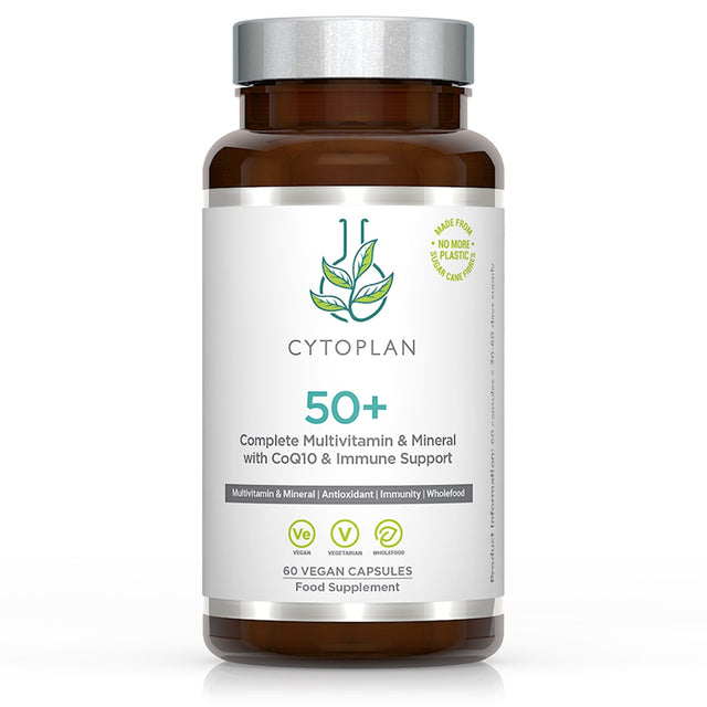 Cytoplan 50+ Multivitamin & Mineral with CoQ10,  60 Capsules