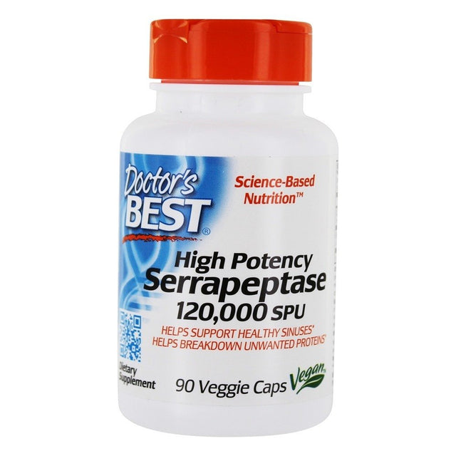 Doctor's Best Serrapeptase 120000 SPU,  90 VCapsules