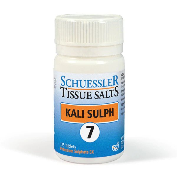 Dr. Schüssler Salts Kali Sulph, NO. 7- Skin Balance, 125 Tablets