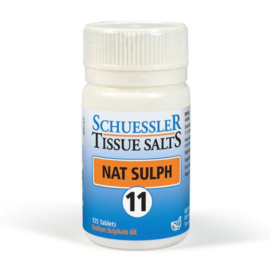 Dr. Schüssler Salts Nat Sulph, NO. 11- Water Eliminator, 125 Tablets