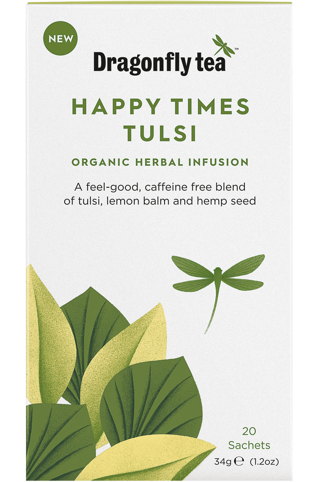 Dragonfly Organic Happy Times Tulsi, 20 Bags
