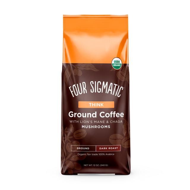 Four Sigmatic Mushroom Ground Coffee Lion's Mane & Chaga- Think,  340gr