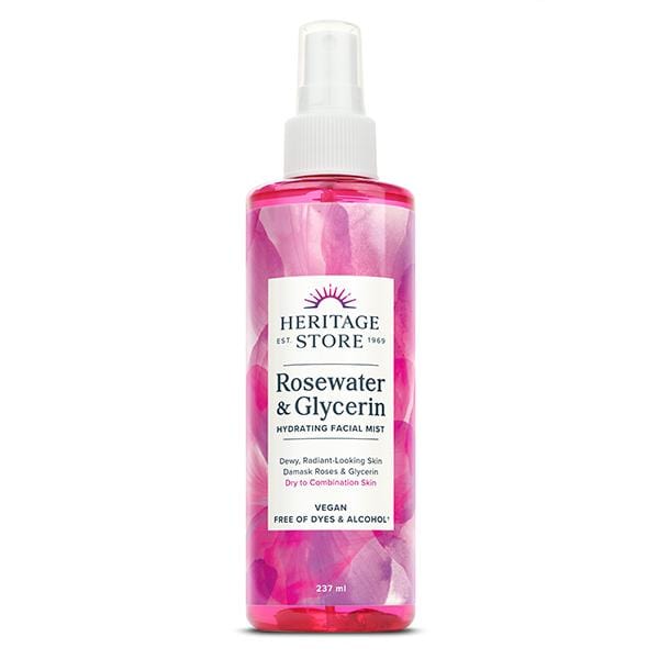 Heritage Store Rosewater & Glycerine Hydrating Facial Mist, 236ml