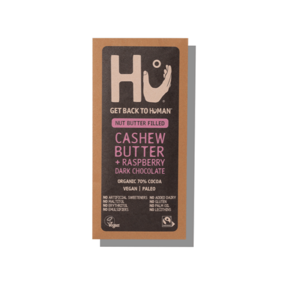 Hu Cashew Butter and Raspberry Dark Chocolate Bar, 60gr
