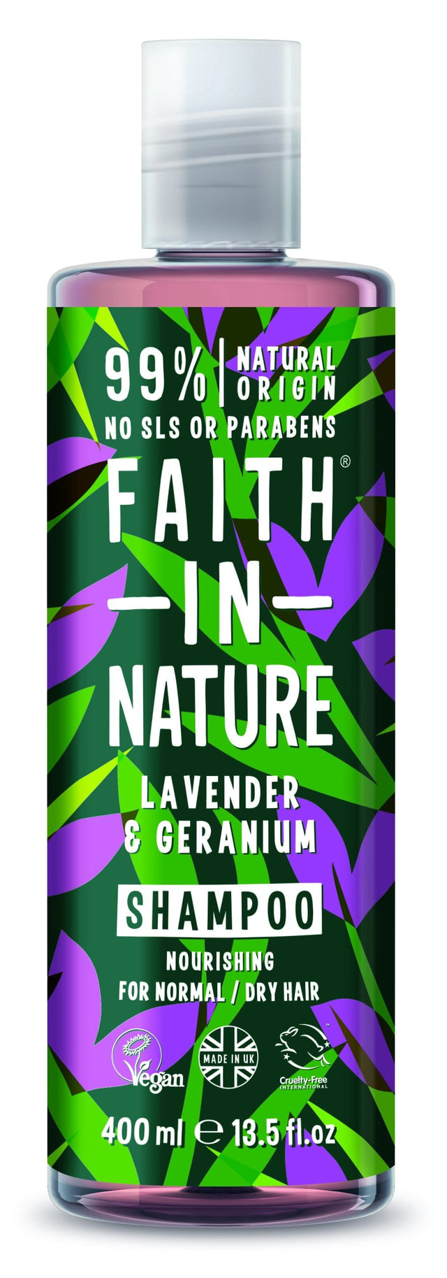 Faith in Nature Lavender & Geranium Shampoo, 400ml