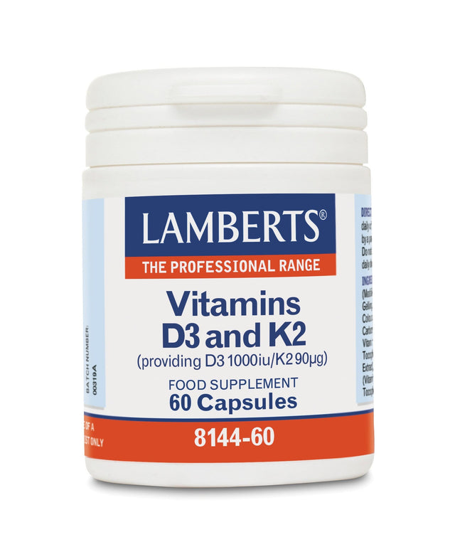 Lamberts Vitamin D3 and K2, 60 Capsules