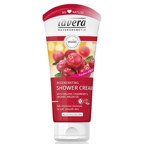 Lavera Creamy Oil Shower Gel, Cranberry Argan, 200ml