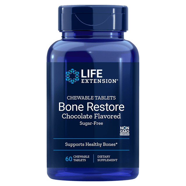 Life Extension Bone Restore- Chocolate, 60 Tablets