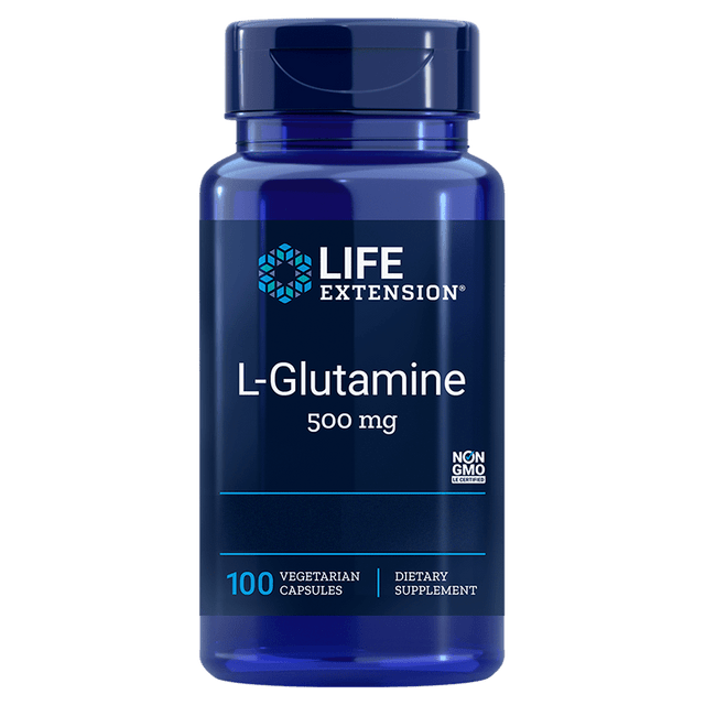 Life Extension L-Glutamine, 500mg, 100 Capsules